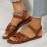 Women's Cross Strap Flat Sandals, Open Toe Elastic Ankle Strap Slip On Shoes, Casual Beach Sandals