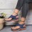 Women's Wedge Heel Orthopedic Sandals, Comfortable Buckle Strap Arch Support Sandals, Casual Solid Color Outdoor Shoes