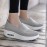 Women's Breathable Knit Sneakers, Casual Slip On Platform Shoes, Women's Comfortable Air Cushion Shoes