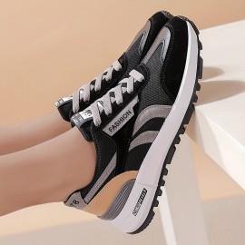Women's Colorblock Casual Sneakers, Slip On Round Toe Low-top Wear-resistant Non-slip Shoes, Versatile Outdoor Shoes
