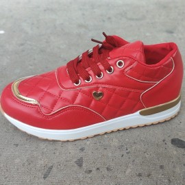 Women's Casual Sports Shoes, Fashion & Versatile Quilted Low Top Sneakers, Outdoor Non Slip Shoes