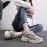 Women's Knit Chunky Sneakers, Colorblock Lace Up Low Top Running Sports Shoes, Breathable Walking Trainers