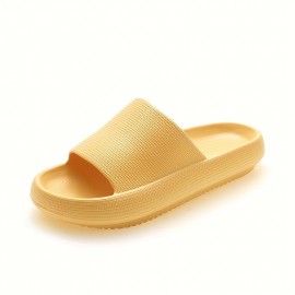Women's Indoor Pillow Slides, Super Soft Wear-resistant Non Slip EVA Shoes, Home Bath Cloud Slides