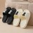 Women's Kawaii Teddy Bear Pillow Slides, Solid Color Cute Cartoon Non-slip Massage Slippers, Indoor Bathroom Shoes